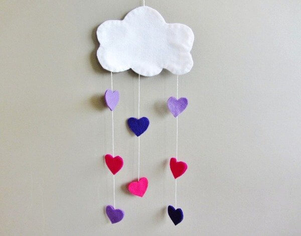 DIY Cloud Mobile Craft Project For Kids