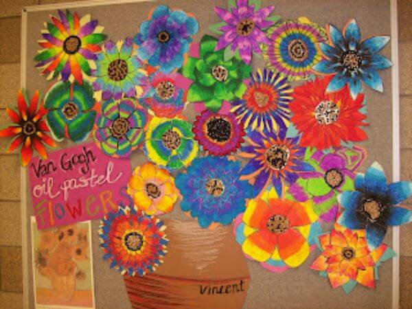 Community Flower Art Project Collaborative Art Projects for School