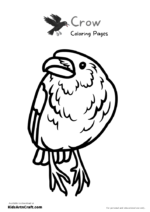 Crow Coloring Pages for Kids – Free Printables - Kids Art &amp; Craft