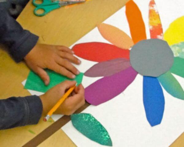 First Grade Art Projects for Kids Colorwheel Bouquet Art Lesson Project For Kids