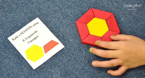 Composing 2D Shapes Cards Activity For Kindergarten