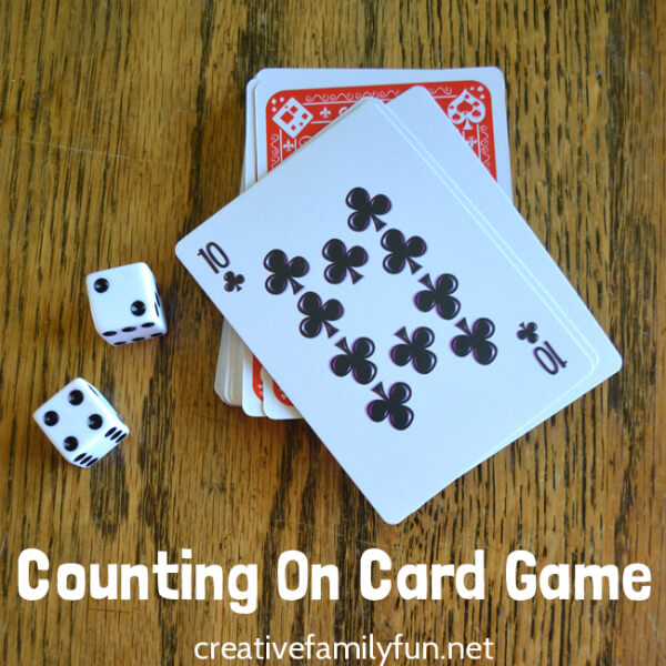 Kindergarten Math Games to Play at Home Counting Math Card game For Kindergarten