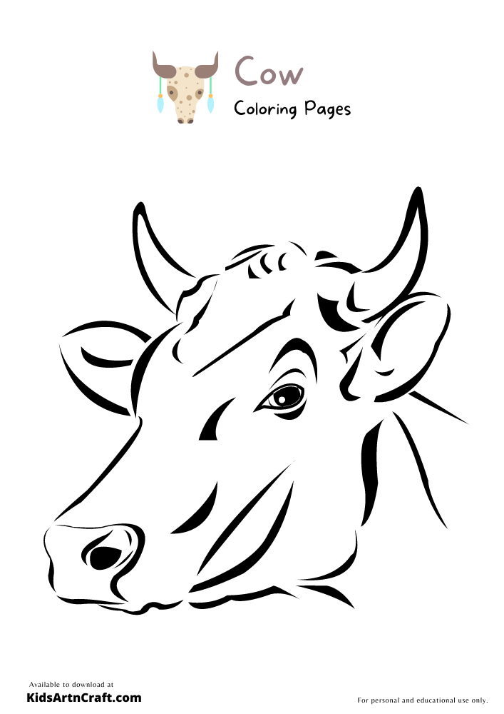 Cow Coloring Pages for Kids – Free Printables