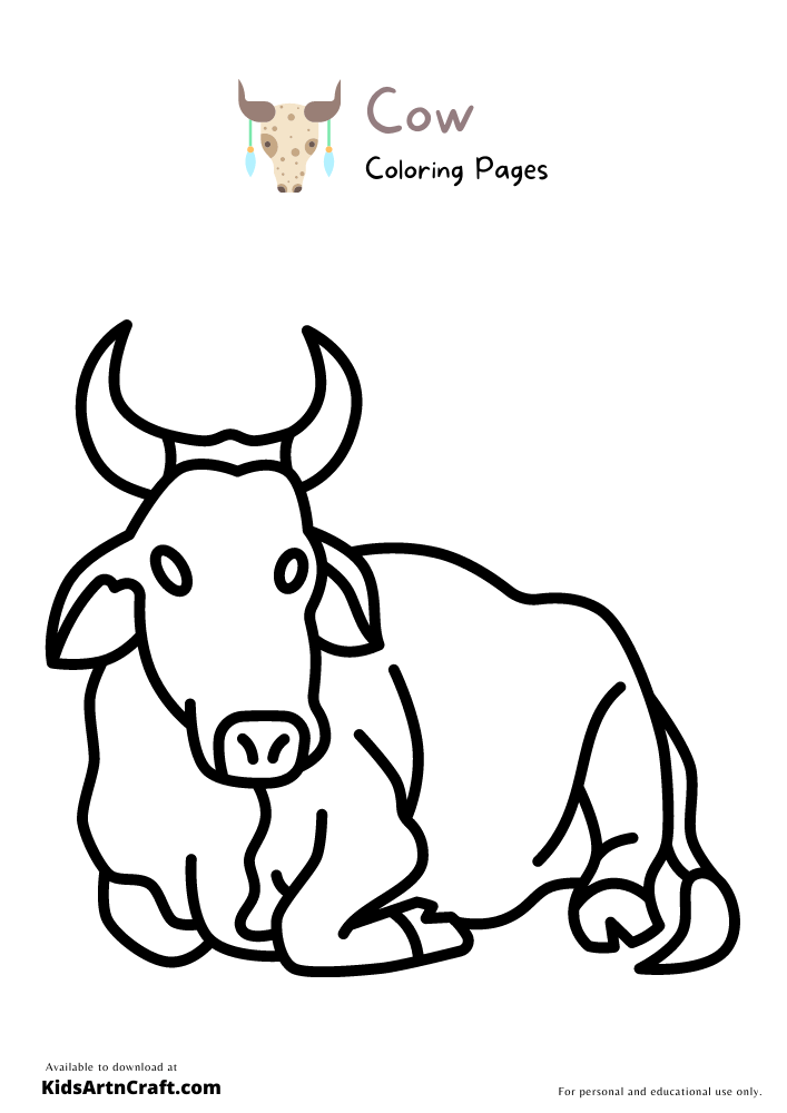 Cow Coloring Pages for Kids – Free Printables