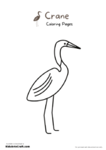 Crane Coloring Pages For Kids – Free Printables - Kids Art &amp; Craft
