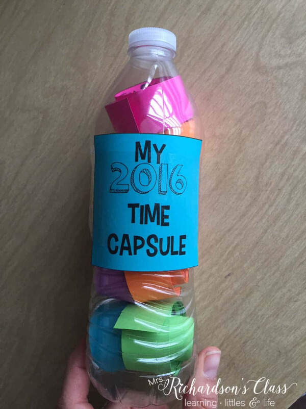 End of Year Activities & Assignments for Students Create A Time Capsule Activity Using Plastic Bottle With Your Students