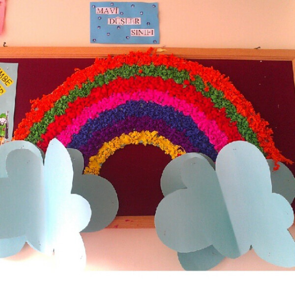 Rainbow Bulletin Boards for Classroom Creative Rainbow Bulletin Board Idea For Kids