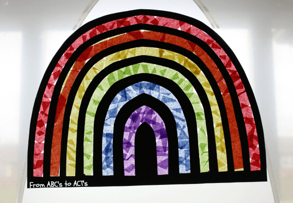 Creative Stained Glass Rainbow Art