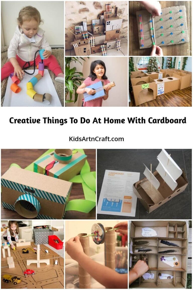 Creative Things to do at Home with Cardboard Kids Art & Craft