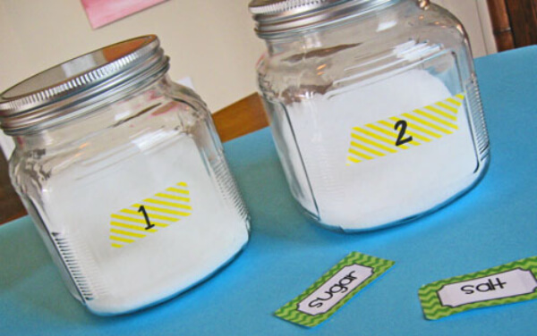 Creative Ways to Teach Five Senses Identifying  Sugar and Salt With Taste Sense