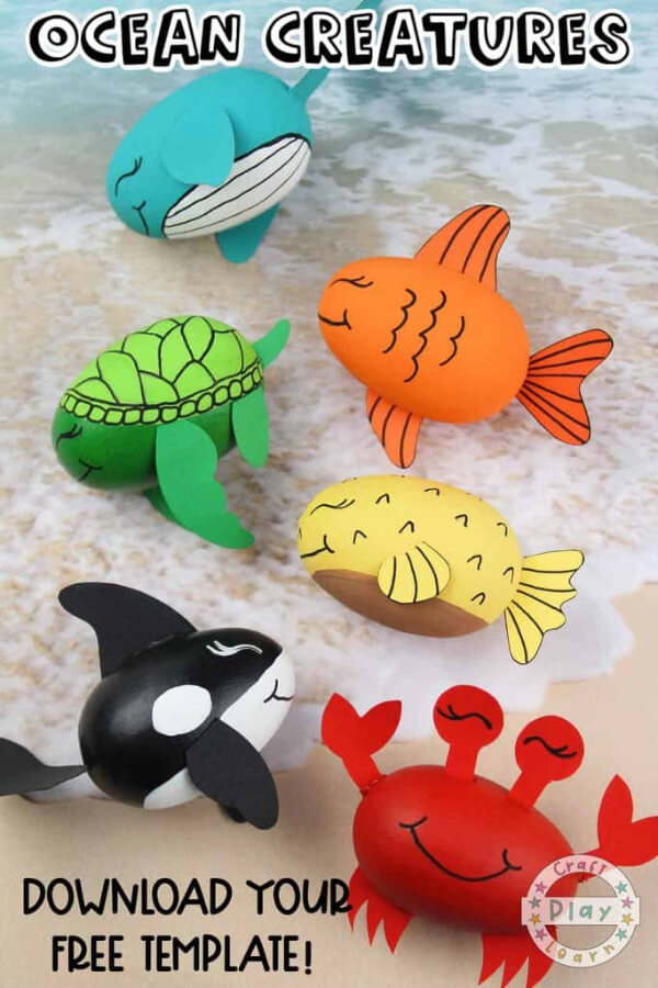 Creatures In Ocean Craft Ideas For Kids 
