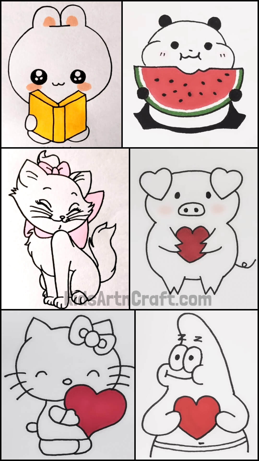 Cute Animals - Easy to Make Drawings for Kids