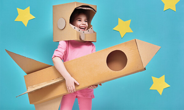 Cute Costume Cardboard Box Activity For Kids Cardboard Halloween Costumes for Kids