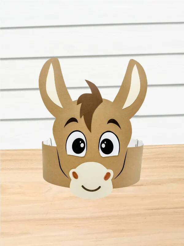 Donkey Crafts & Activities for Kids Cute Donkey Headband Craft Idea For Toddlers