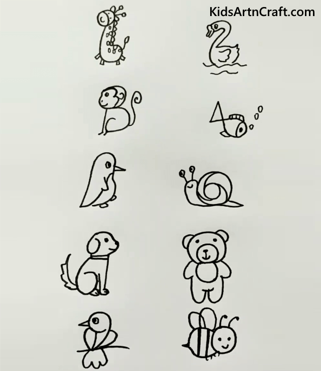 Let's Try Some Easy And Cool Tricks To Draw Lovely Animals