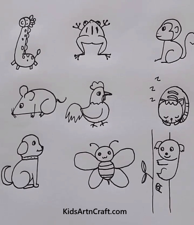 Let's Try Some Easy And Cool Tricks To Draw Cute Animals