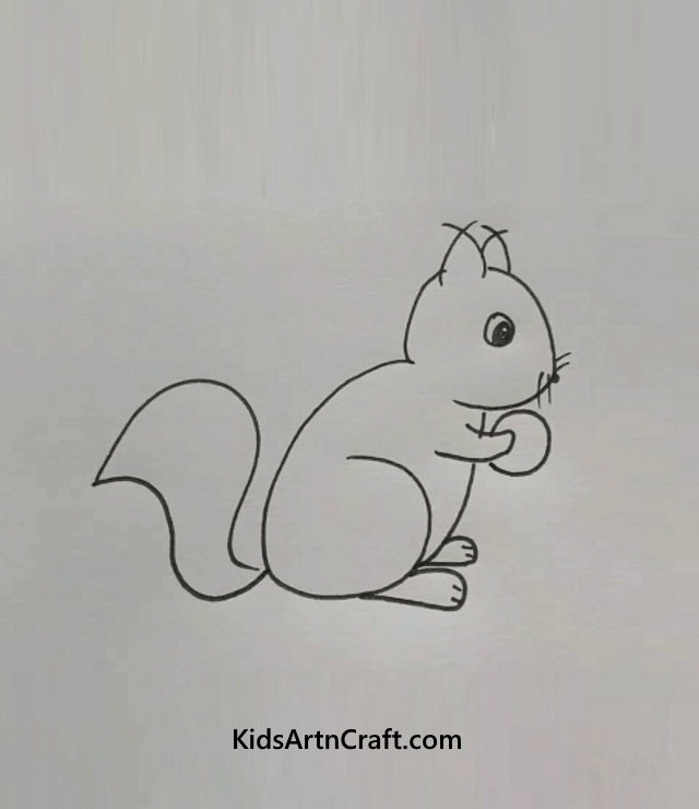 Teach Kids To Draw In An Easy Way Plain and Simple Squirell
