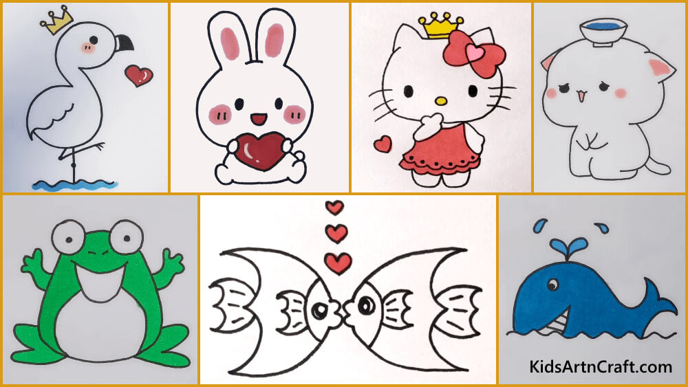 Details 173+ cute easy drawings for kids best