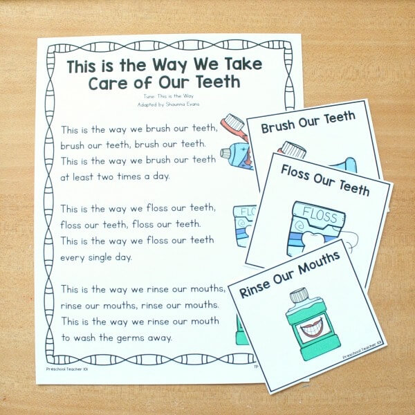 Dental Health Song For Kids Dental Health Activities for Kids (Preschool & Kindergarten)