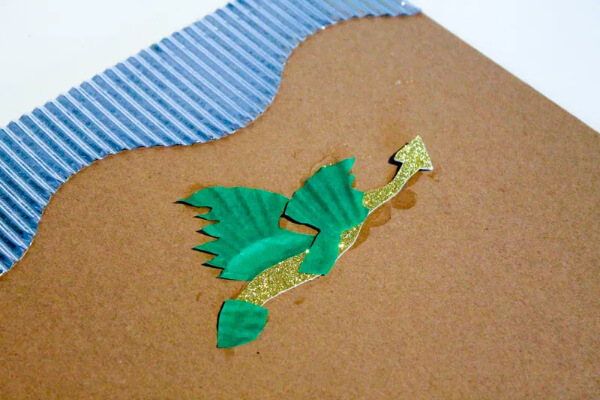 DIY Cardboard Dragon Shield Craft For kids