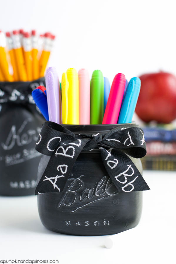 Diy Chalkboard Mason Jar Teacher Gift Craft For School