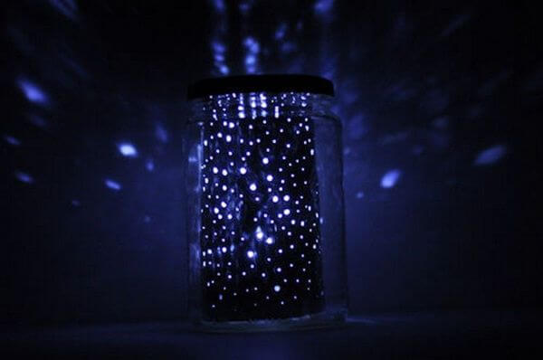 DIY Constellation Jar Lamp Craft Idea