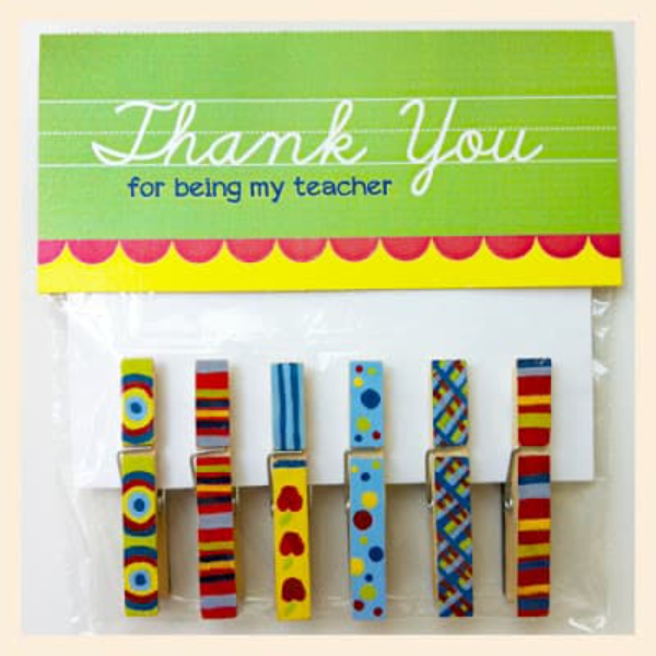 Handmade Gift Ideas For Teachers Diy Magnetic Clothespins Gift Idea For Teacher