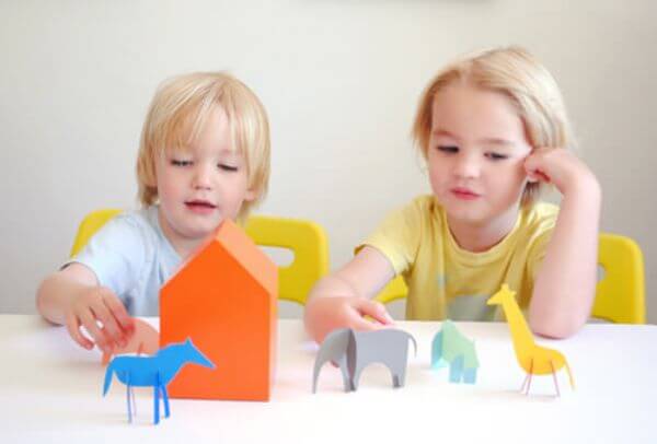 DIY Paint Chip Animal Craft Idea For Kids