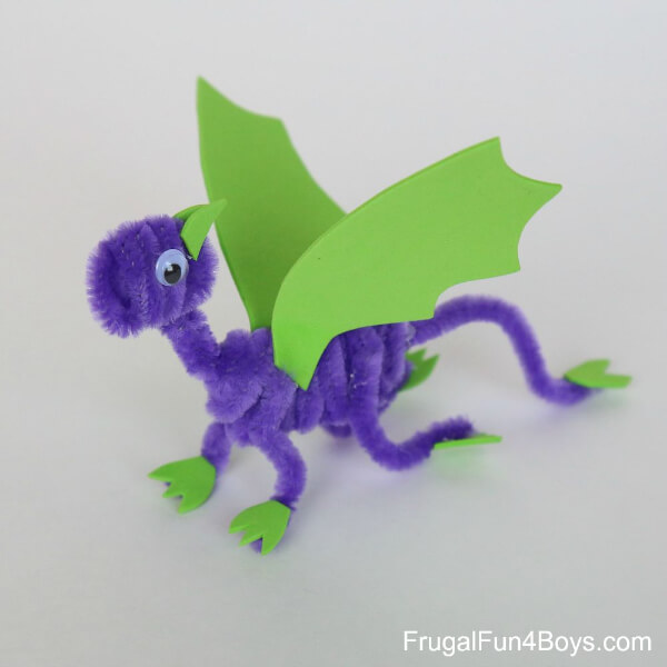 DIY Pipe Cleaner Dragons Craft for Kids