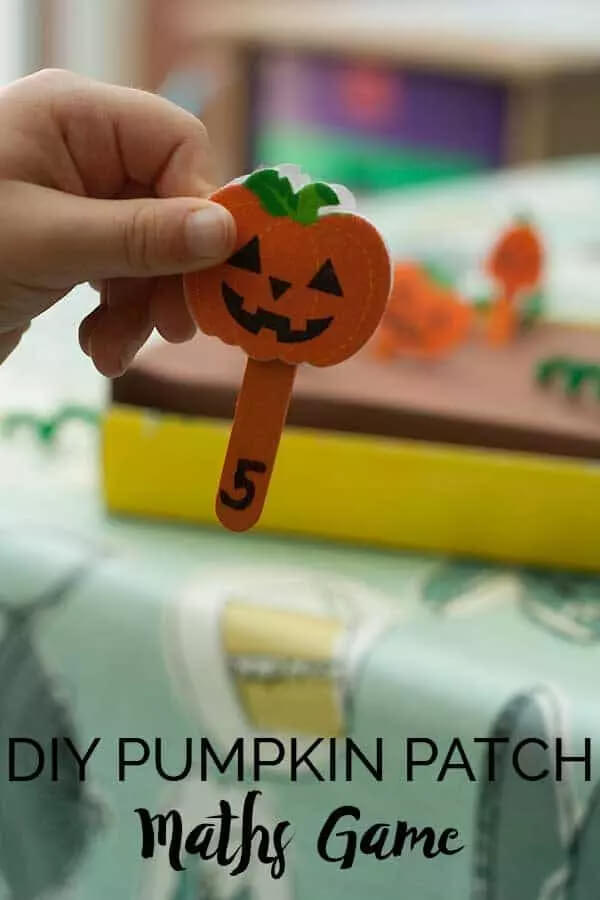 DIY Pumpkin Patch Maths Game Activity For Preschoolers Pumpkin Math Activities for Kids