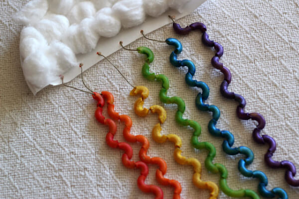 Rainbow Crafts and Activities for Kids DIY Rainbow Art With Macaroni