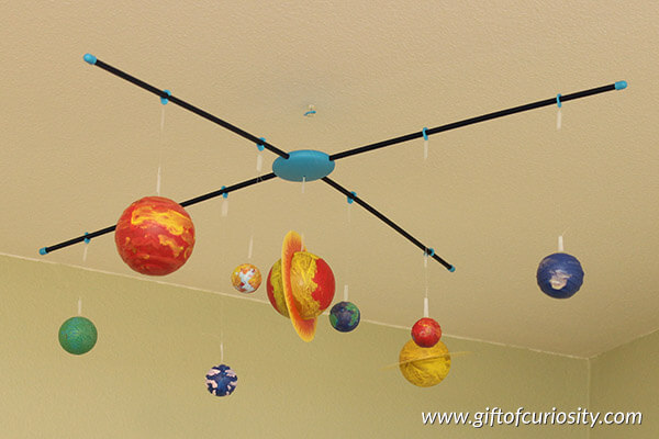 Outer Space Activities for School DIY Solar System Mobile Art For Kids 