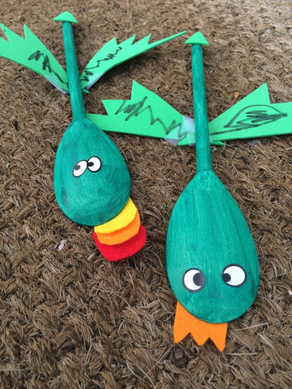 Dragon Crafts & Activities for Kids DIY Wooden Spoon Dragon Craft Ideas For Kids