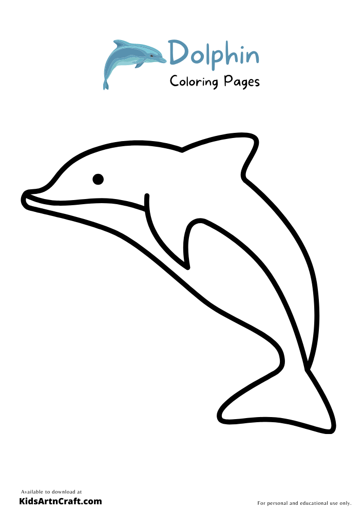 Dolphin Coloring Pages for Kids – Free Printables
