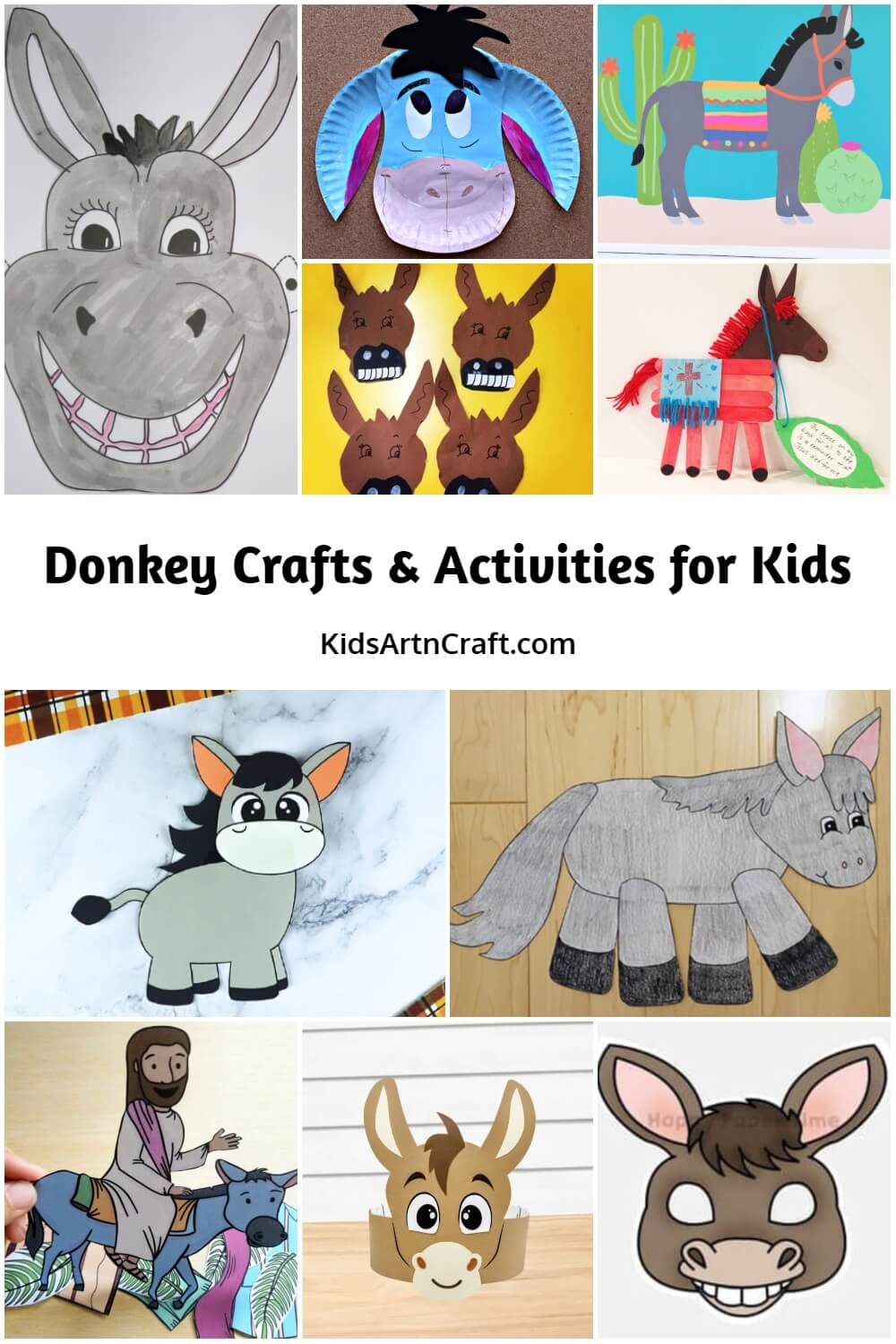 Donkey Crafts & Activities for Kids
