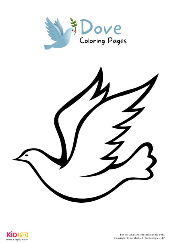 Dove Coloring Pages For Kids – Free Printables