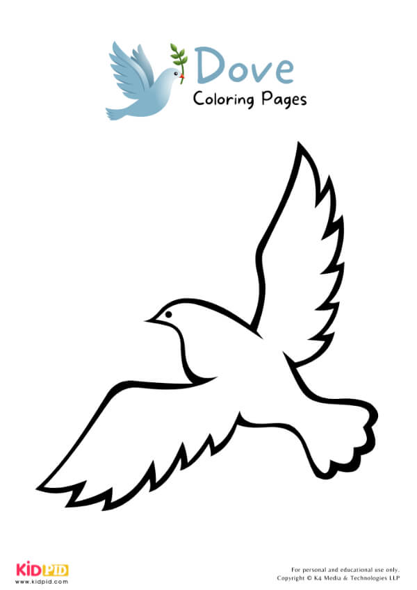 Dove Coloring Pages For Kids – Free Printables