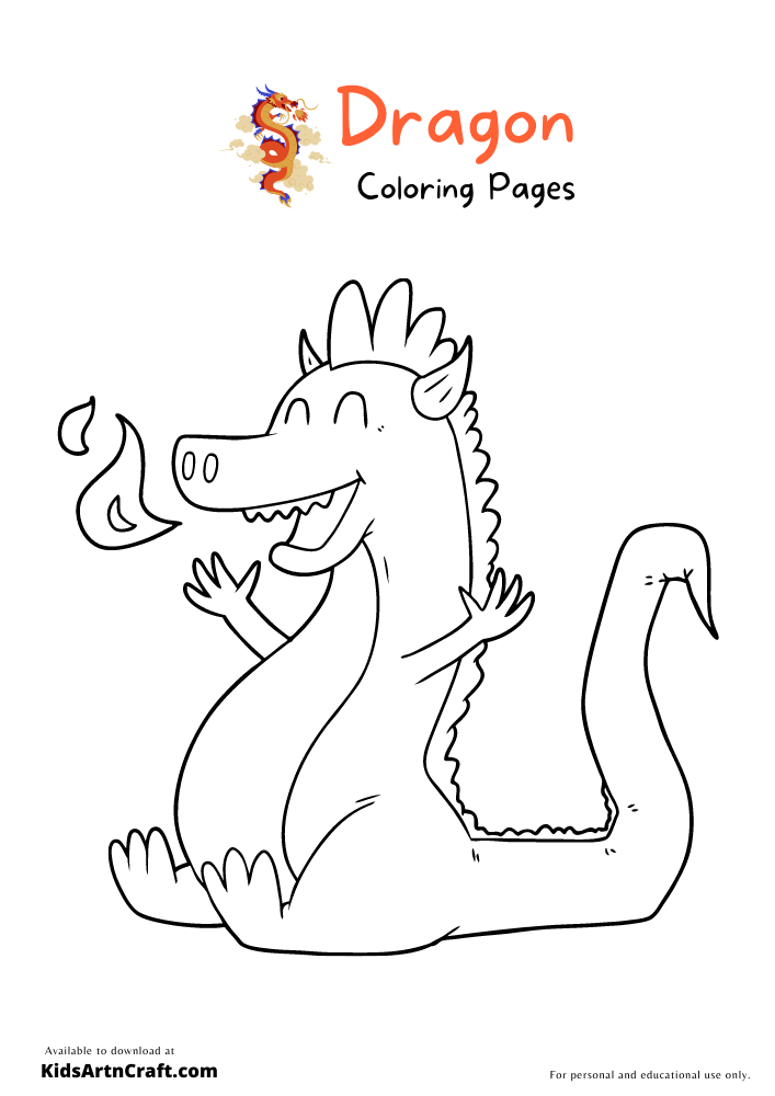 Dragon Coloring Pages For Kids – Free Printables