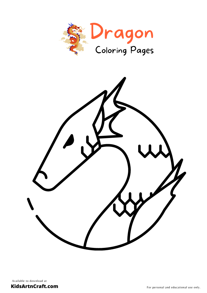 Dragon Coloring Pages For Kids – Free Printables
