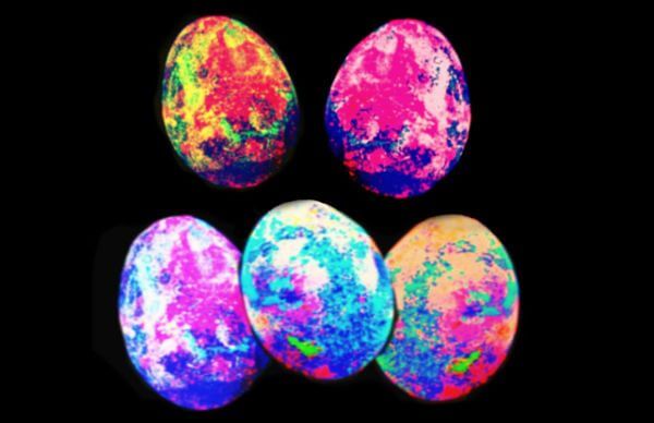 Dye Easter Eggs for Kids Dying Neon Glow Eggs Decorate Idea