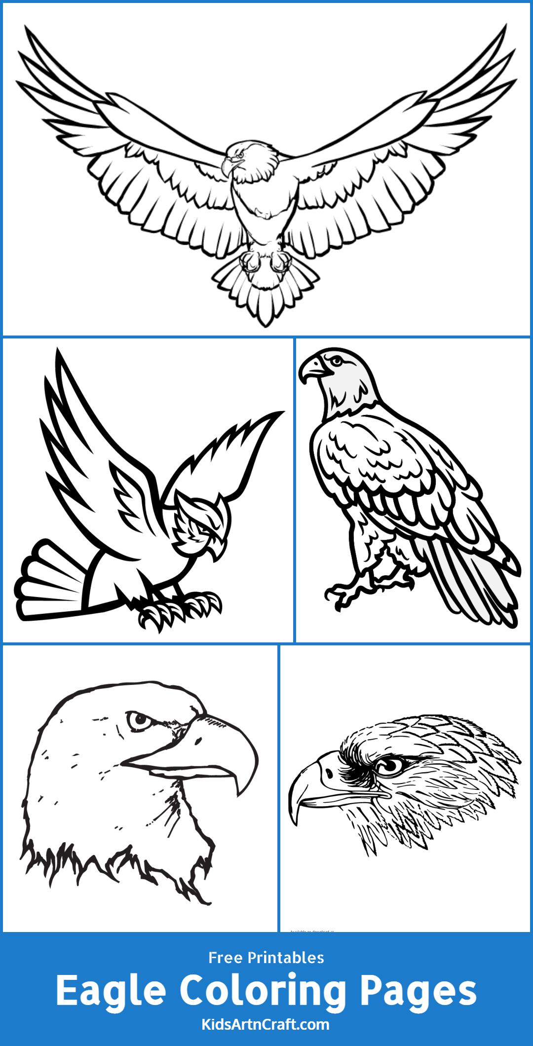 Eagle Coloring Pages For Kids – Free Printables