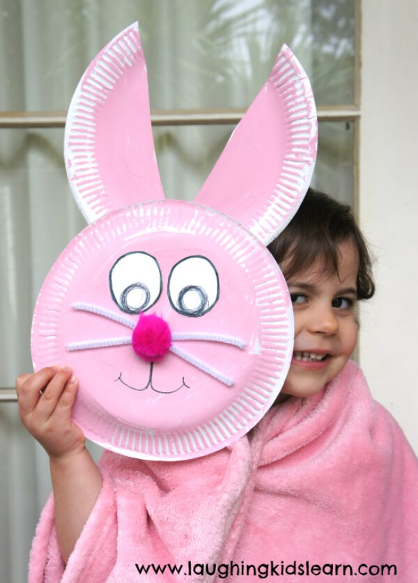 Easter Paper Plate Bunny Rabbit Craft For Kids