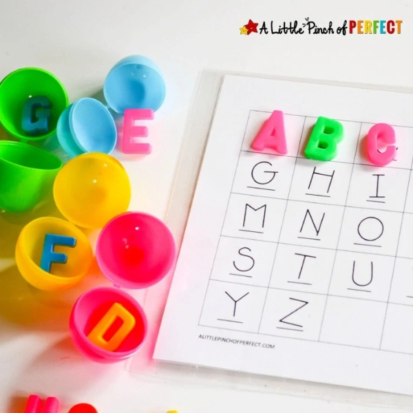 Easter Egg Alphabet Hunt Activities For Kids
