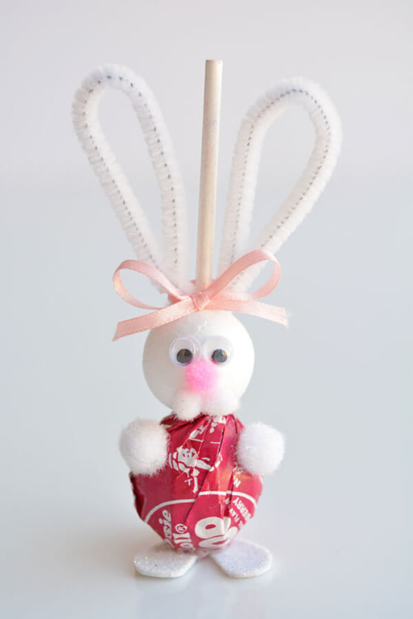 Easter Lollypop Bunny Crafts At School