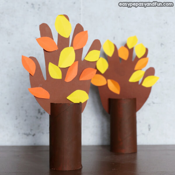 Easy Handprint Tree Activity For  Autumn