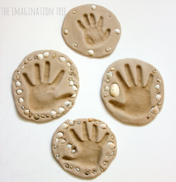 Summer Craft Ideas for Kids Easy Sand Clay And Handprint Crafts