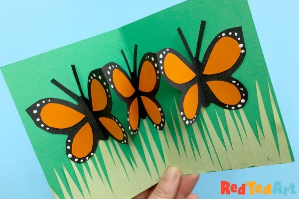 Easy Butterfly Pop Pup Card To Make Kids