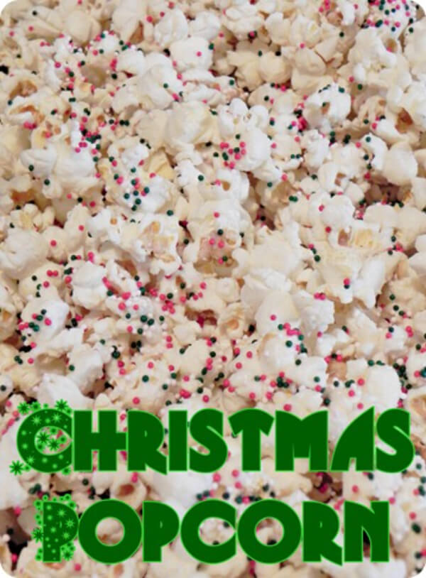Easy Christmas Popcorn With Sprinkle Recipe 