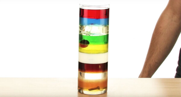 Easy  Density Tower  Science Experiment for Kids