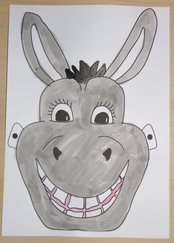 Donkey Crafts & Activities for Kids Easy Donkey Mask Craft For Preschoolers